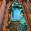 Sunset on church  lantern